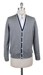 Svevo Parma Gray Sweater - Cardigan - Small/48 - (4636SE12MP46V18F)