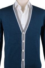 Svevo Parma Navy Blue Cotton Sweater - Cardigan - (4636SE12MP46V18H) - Parent