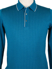 Svevo Parma Blue Cashmere Blend Polo Sweater - (SV823231) - Parent