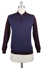 Svevo Parma Purple Cashmere Sweater - 1/4 Zip - XXXX Large/60 - (SVMPV91)