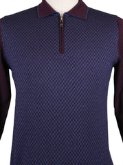 Svevo Parma Purple Cashmere Sweater - 1/4 Zip - (SVMPV91) - Parent
