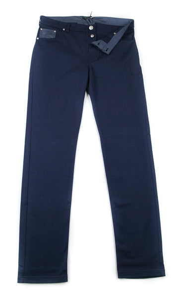 Svevo Parma Dark Blue Knit Pants - (SV-829SE14-MP0002186F) - Parent