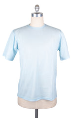 Svevo Parma Light Blue Solid Crewneck Piqué T-Shirt - X Large - (RL)