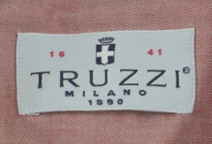 Truzzi Red Other Cotton Dress Shirt - Slim - (70) - Parent