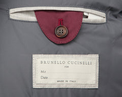 Brunello Cucinelli Burgundy Red  Solid Jacket - (BC0108221) - Parent