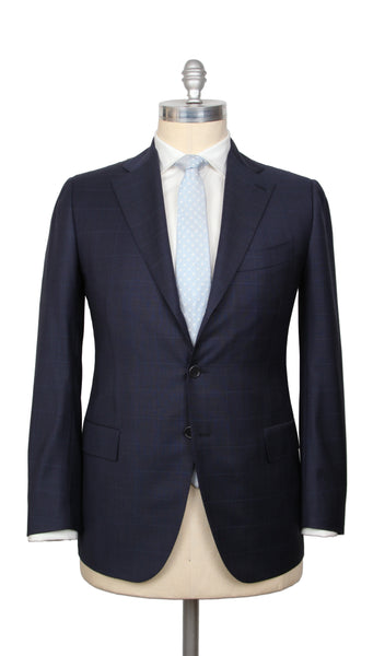 Cesare Attolini Denim Blue Super 150's Suit - (CA2162215) - Parent