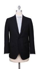 Cesare Attolini Midnight Navy Blue Super 120's Suit - (CA2162219) - Parent