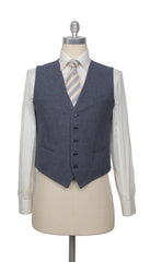 Fiori Di Lusso Blue Wool Blend Melange Suit - (BN322211) - Parent