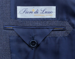 Fiori Di Lusso Blue Wool Blend Melange Suit - (BN322211) - Parent
