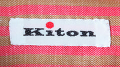 Kiton Pink Striped Cotton Shirt - Slim - (KT423225) - Parent