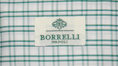 Luigi Borrelli Green Check Cotton Shirt - Extra Slim - (LB11192210) - Parent