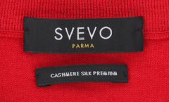 Svevo Parma Red Cashmere Blend Crewneck Sweater - (SV1019223) - Parent