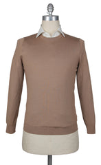 Svevo Parma Light Brown Crewneck Sweater - S/48 - (SV1019222)