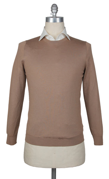 Svevo Parma Light Brown Crewneck Sweater - (SV1019222) - Parent