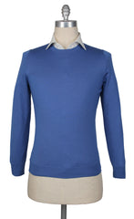 Svevo Parma Blue Cashmere Blend Crewneck Sweater - S/48 - (SV1019225)
