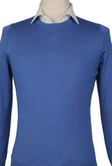 Svevo Parma Blue Cashmere Blend Crewneck Sweater - (SV1019225) - Parent