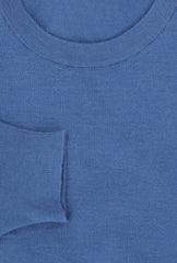 Svevo Parma Blue Cashmere Blend Crewneck Sweater - (SV1019225) - Parent