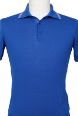 Svevo Parma Blue Solid Cotton Polo - (SV326225) - Parent