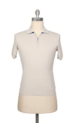 Svevo Parma Beige Solid Cotton Polo - Small/48 - (SV392224)