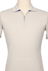 Svevo Parma Beige Solid Cotton Polo - (SV392224) - Parent