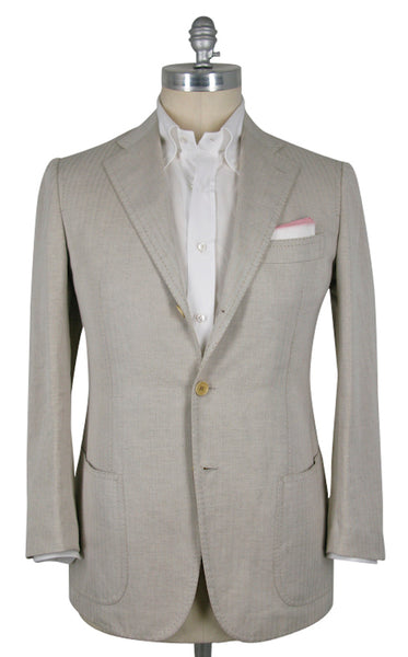 Cesare Attolini Beige Sportcoat 42/52