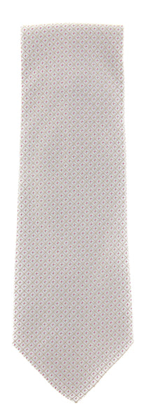 Tie Your Tie Gray - Beige, Red Tie - 3.25" x 58"