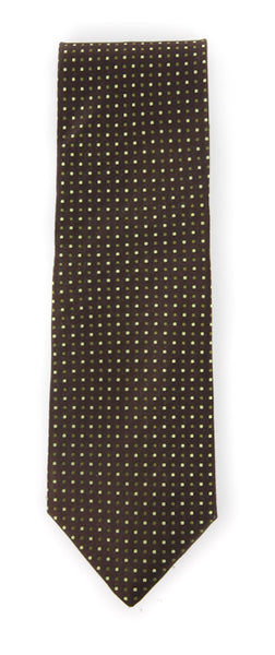 Tie Your Tie Brown Polka Dots Tie - 3.25"
