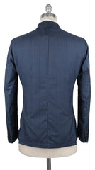 Luciano Barbera Blue Plaid Jacket - 40/50 - (111064/35133/88)