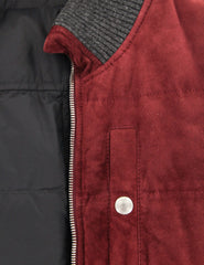 Brunello Cucinelli Red Reversible Suede Leather Vest - (NM) - Parent