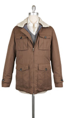 Brunello Cucinelli Brown Solid Winter Jacket - XL US/54 EU - (602)