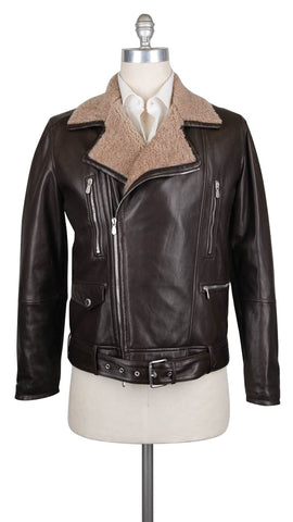 Brunello Cucinelli Dark Brown Biker Jacket