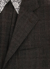 Barba Napoli Brown Wool Blend Plaid Sportcoat - (LELLO1408) - Parent