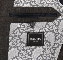 Barba Napoli Brown Wool Blend Plaid Sportcoat - (LELLO1408) - Parent