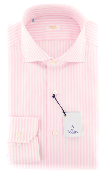 Barba Napoli Pink Striped Shirt - Extra Slim - (BN905UU13T) - Parent