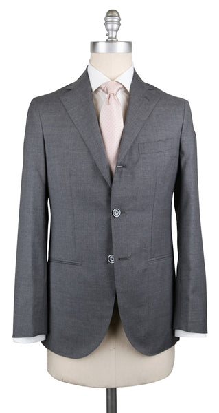 Barba Napoli Light Gray Wool Solid Suit - (BNSUIT24B164) - Parent