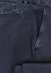 Barba Napoli Navy Blue Solid Pants - Extra Slim - (CHINO100179) - Parent