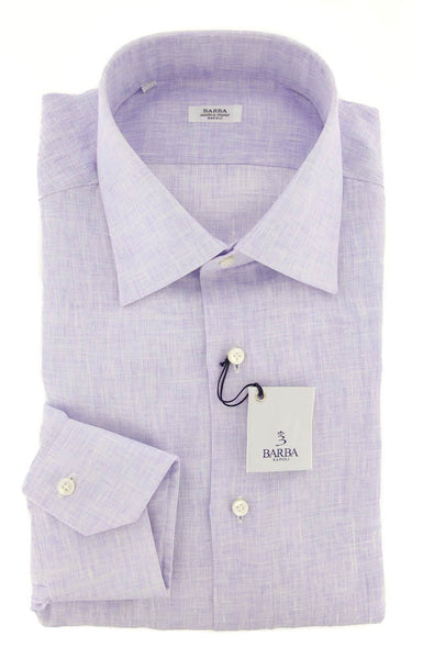 Barba Napoli Lavender Purple Shirt - Slim - 15/38 - (D2U10T0000P18)