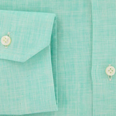 Barba Napoli Green Solid Shirt - Slim - 15/38 - (D2U10T0000P22)