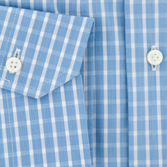 Barba Napoli Blue Plaid Shirt - Slim - 15/38 - (D2U10TSP1321)