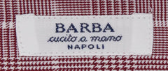 Barba Napoli Burgundy Red Plaid Shirt - Slim - 14.5/37 - (D2U13T178)