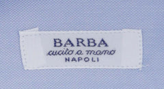 Barba Napoli Light Blue Soild Cotton Shirt - Slim - (800) - Parent