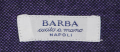 Barba Napoli Purple Solid Cotton Shirt - Slim - (820) - Parent