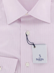 Barba Napoli Pink Striped Shirt - Slim - 15/38 - (D2U13T302620)