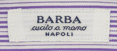 Barba Napoli Purple Striped Shirt - Slim - 16.5/42 - (D2U10T341906)