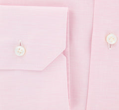 Barba Napoli Pink Solid Shirt - Slim - 15/38 - (D2U10T343603)