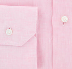Barba Napoli Pink Solid Shirt - Slim - 14.5/37 - (D2U13T381008)