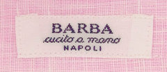 Barba Napoli Pink Solid Shirt - Slim - 15/38 - (D2U10T443204)
