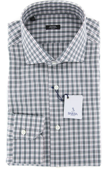 Barba Napoli Green Shirt - Extra Slim - 15.75/40 - (I1U13T0000331)