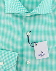 Barba Napoli Green Shirt - Extra Slim - 16.5/42 - (I1U13T340130)