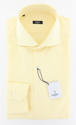 Barba Napoli Yellow Shirt - Extra Slim